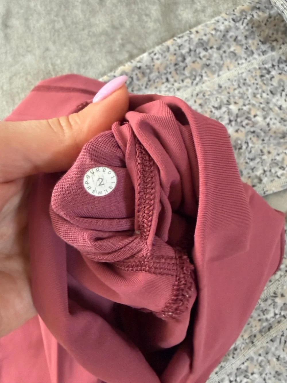 Lululemon Align II High Rise Leggings Size 2 Misty Merlot 25” Buttery Soft - Picture 9 of 11